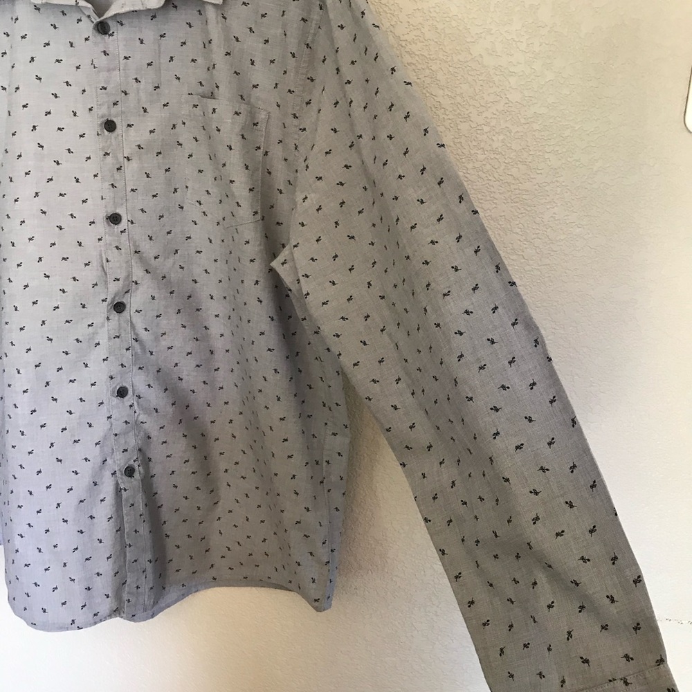 Structure Light Gray Button Down Shirt - image 4